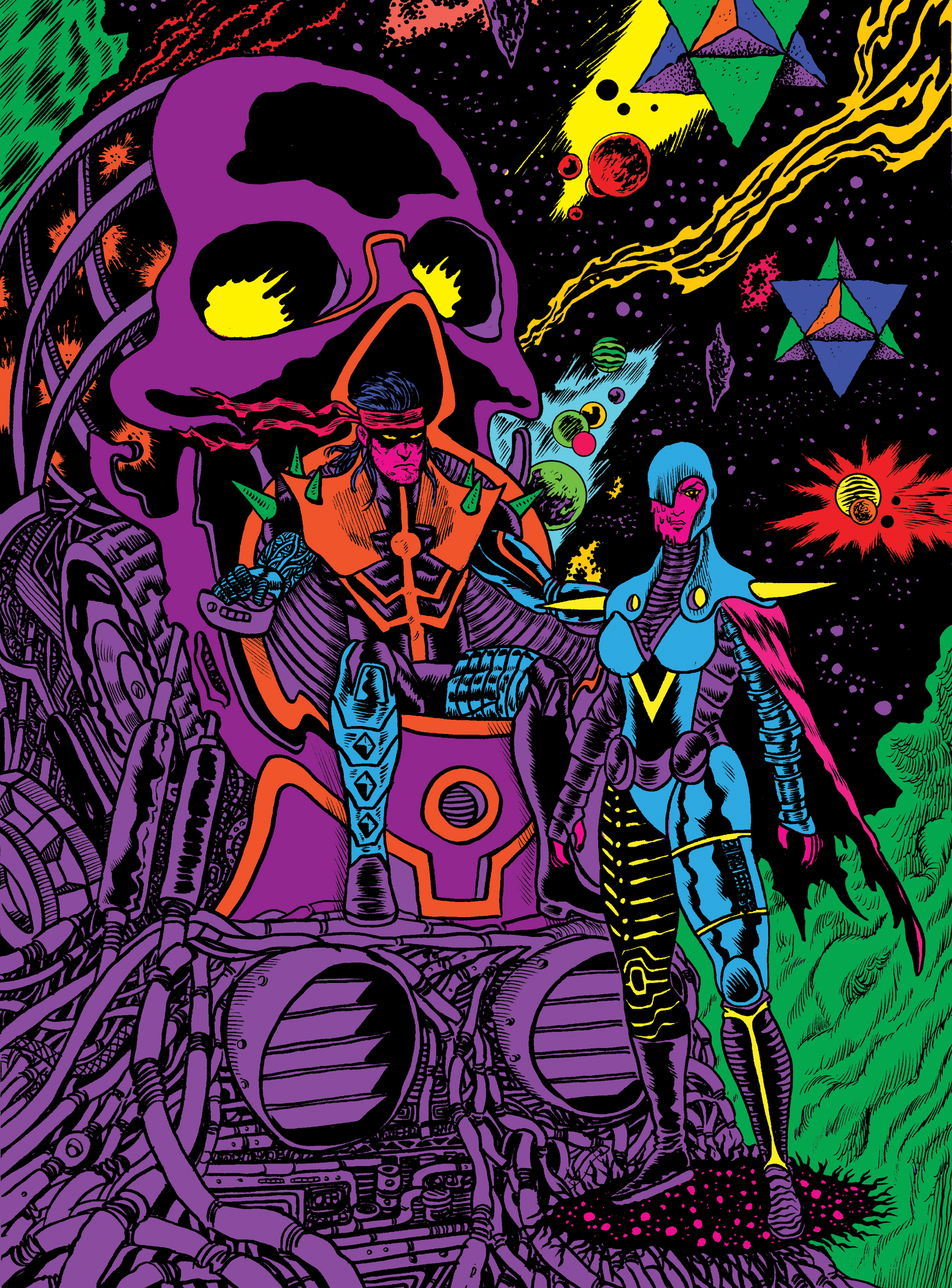 *NEW* DEATH FIGHT FOREVER Blacklight Poster