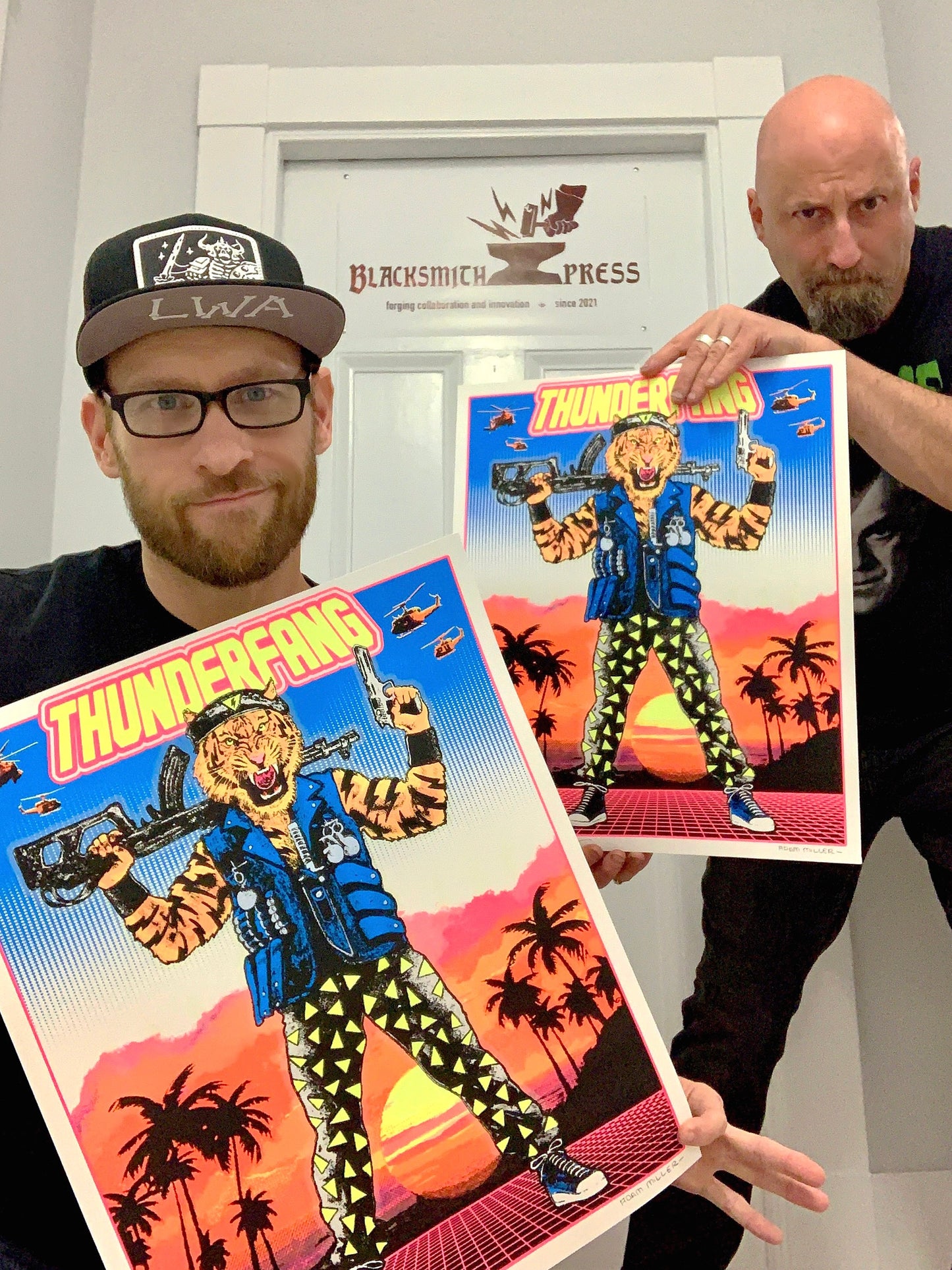 LWA x Blacksmith Press - THUNDERFANG BLACKLIGHT & GID POSTER