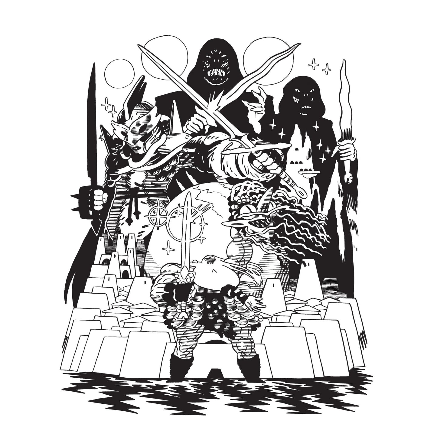 ART BOOK 2019 - Head Lopper Covers in B&W