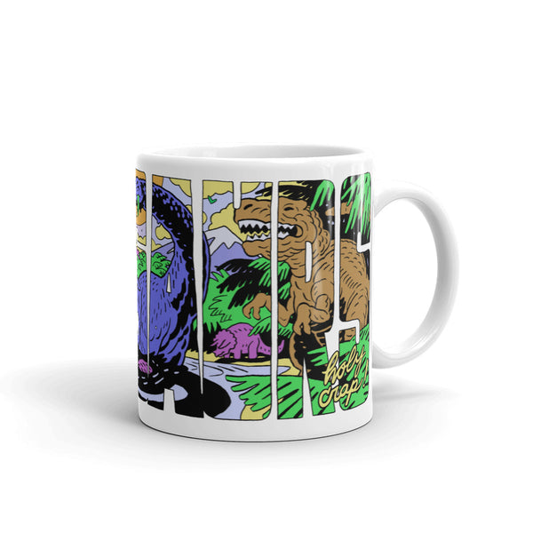 DINOSAURS Mug Laser Wolf Attack