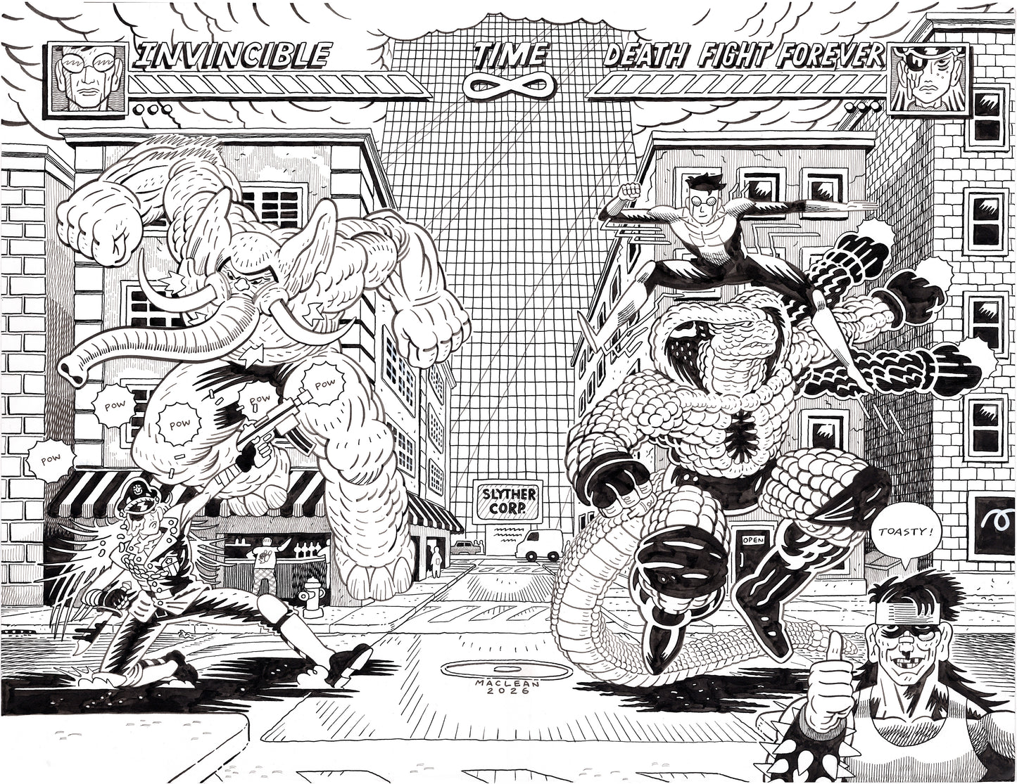 DEATH FIGHT FOREVER #3 X INVINCIBLE Cover Art