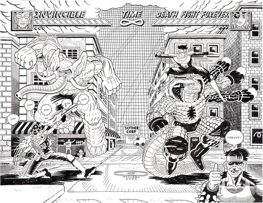 DEATH FIGHT FOREVER #3 X INVINCIBLE Cover Art