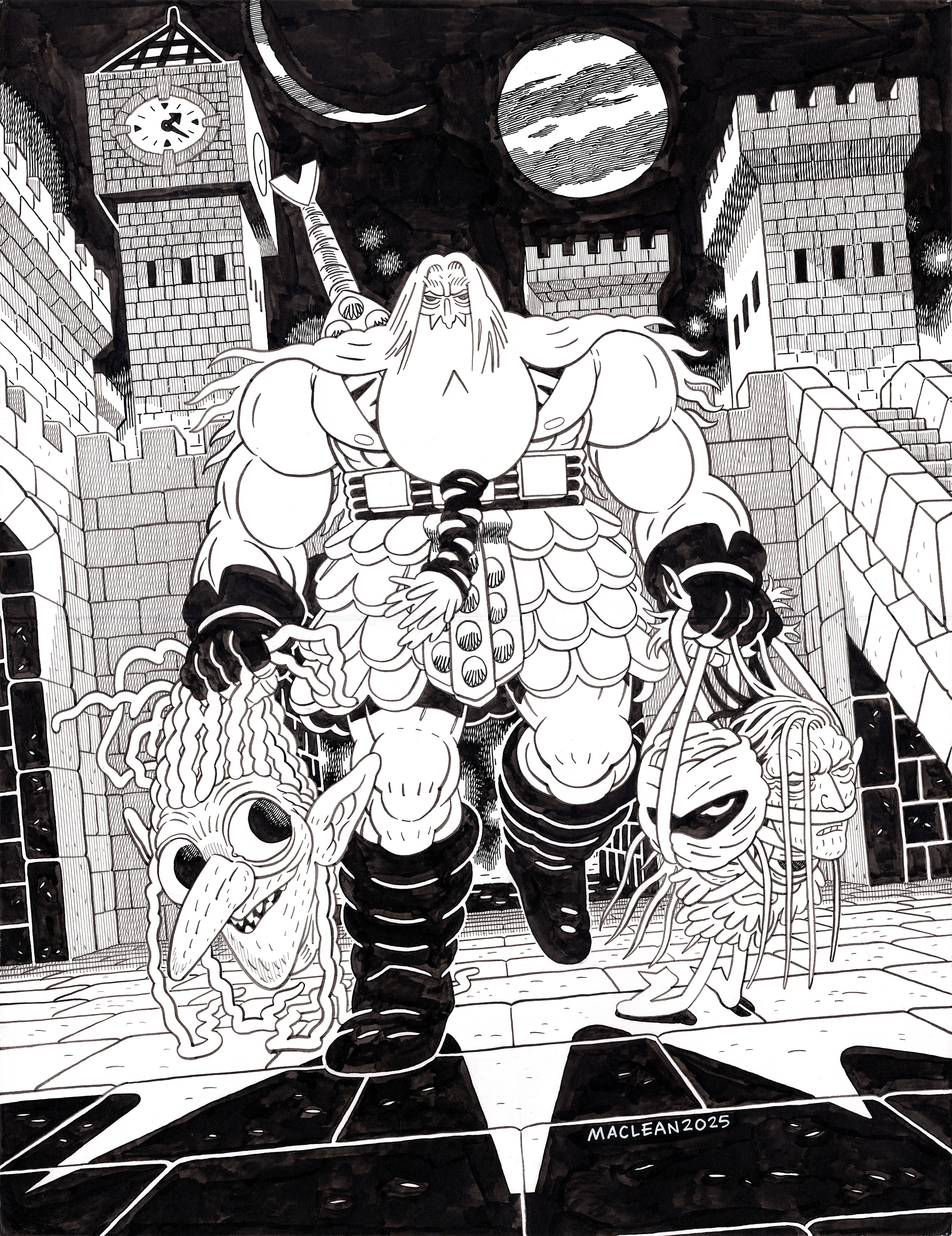 Deviantart Lock Lopper HEAD LOPPER #1 (2026) / *WALL POWER* Cover – Laser Wolf Attack
