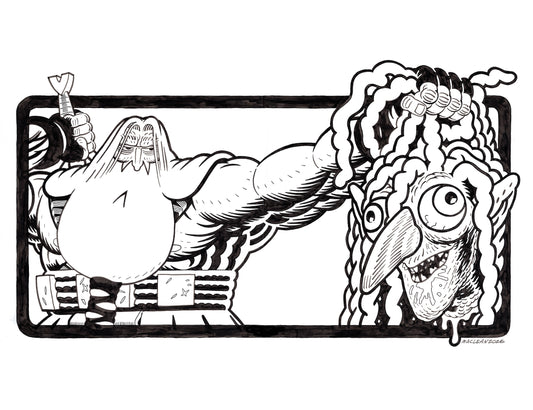 HEAD LOPPER #1 (2026) / Title Page Art