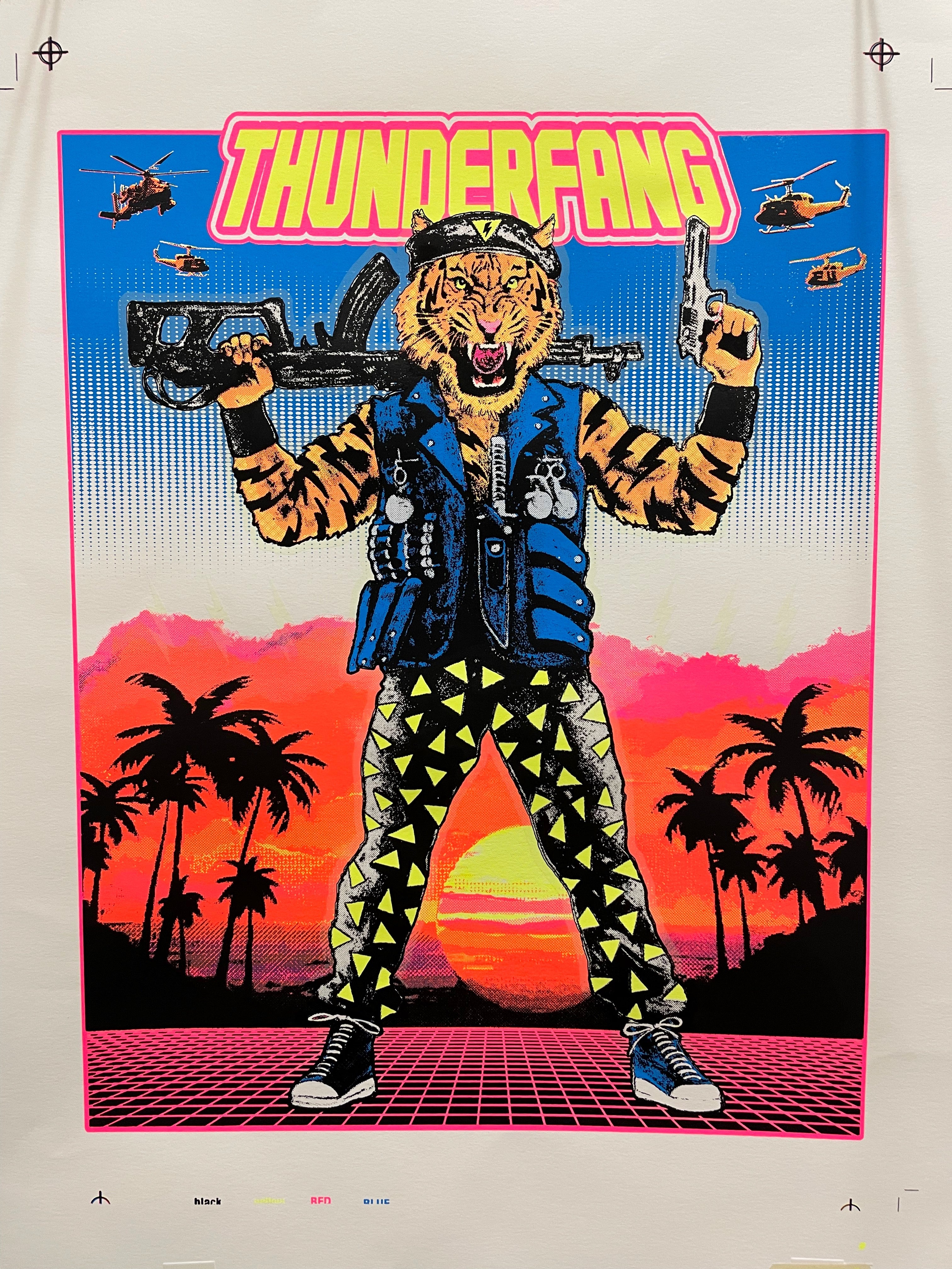 LWA x Blacksmith Press - THUNDERFANG BLACKLIGHT & GID POSTER