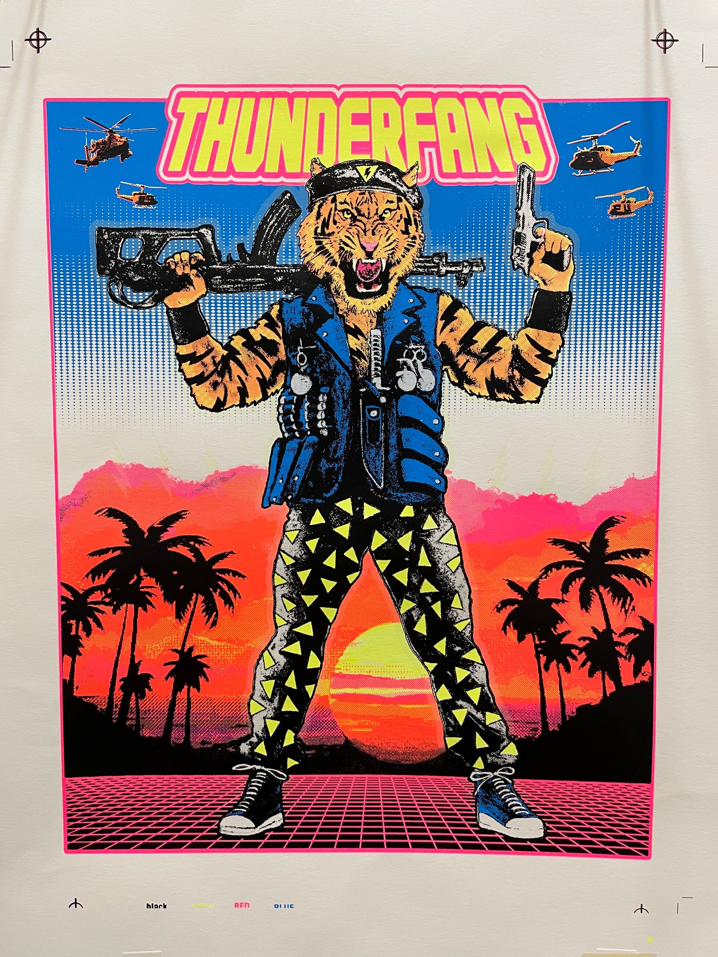 LWA x Blacksmith Press - THUNDERFANG BLACKLIGHT & GID POSTER