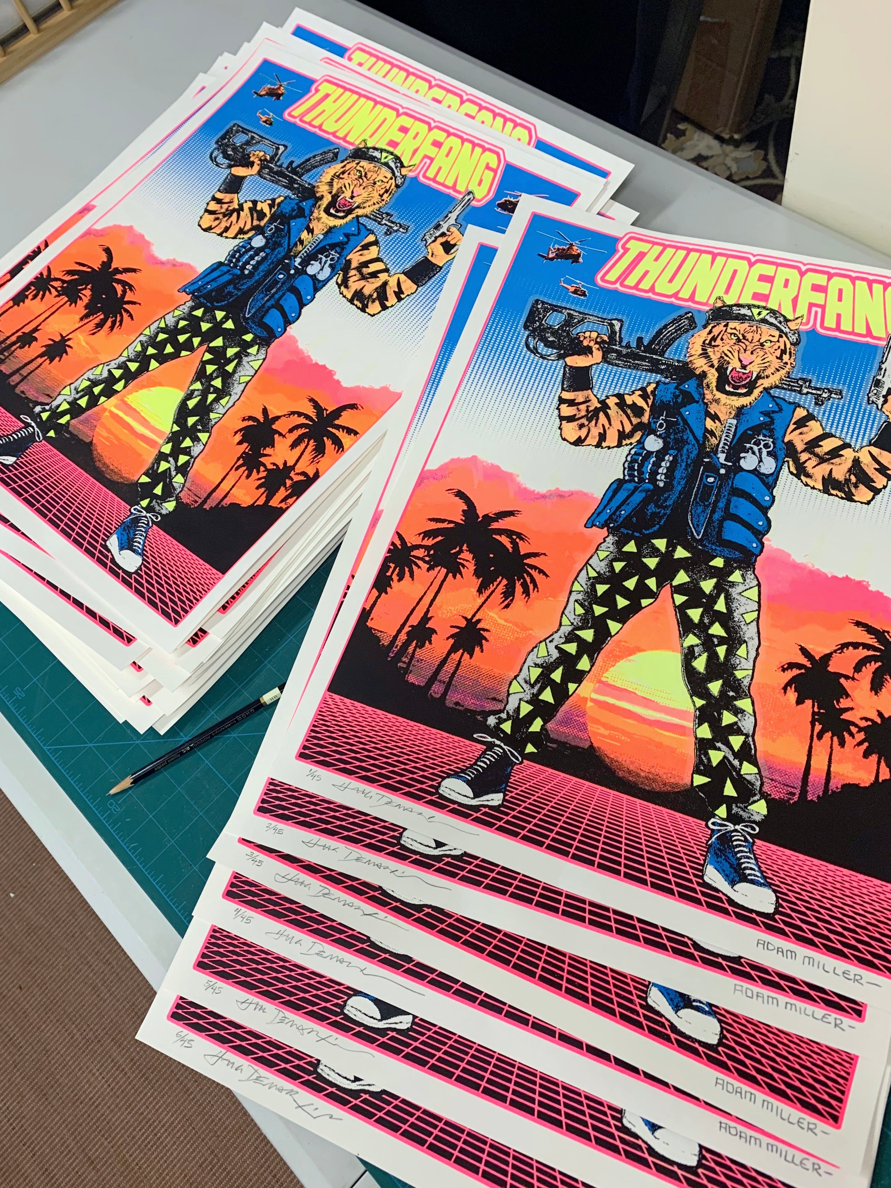LWA x Blacksmith Press - THUNDERFANG BLACKLIGHT & GID POSTER