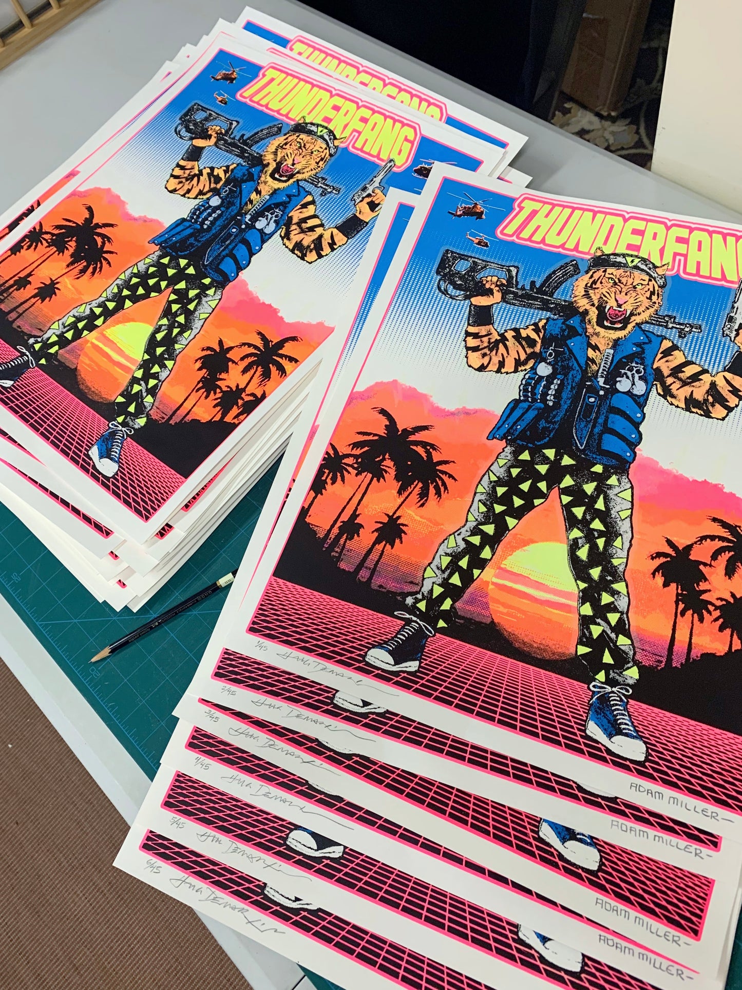 LWA x Blacksmith Press - THUNDERFANG BLACKLIGHT & GID POSTER