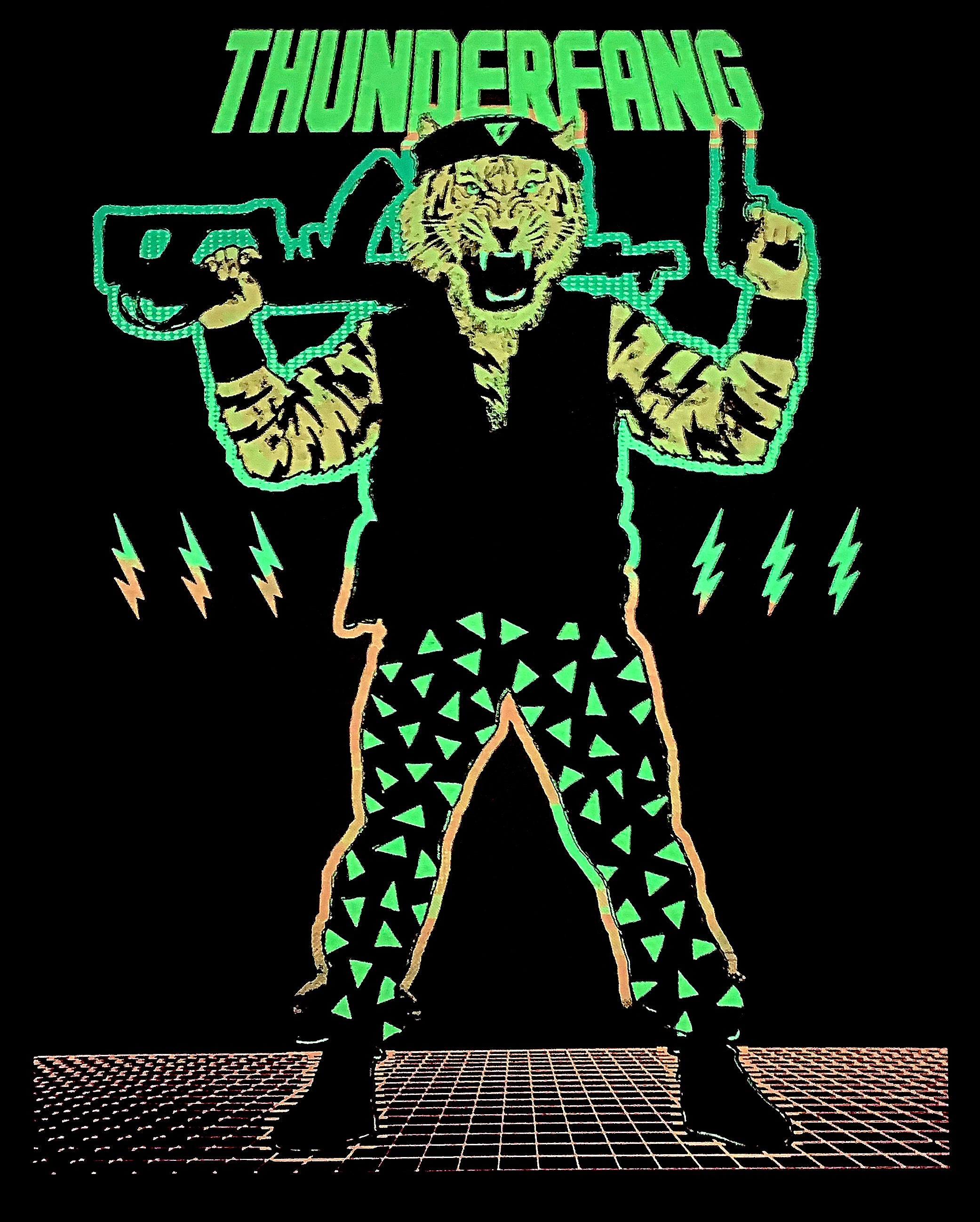 LWA x Blacksmith Press - THUNDERFANG BLACKLIGHT & GID POSTER