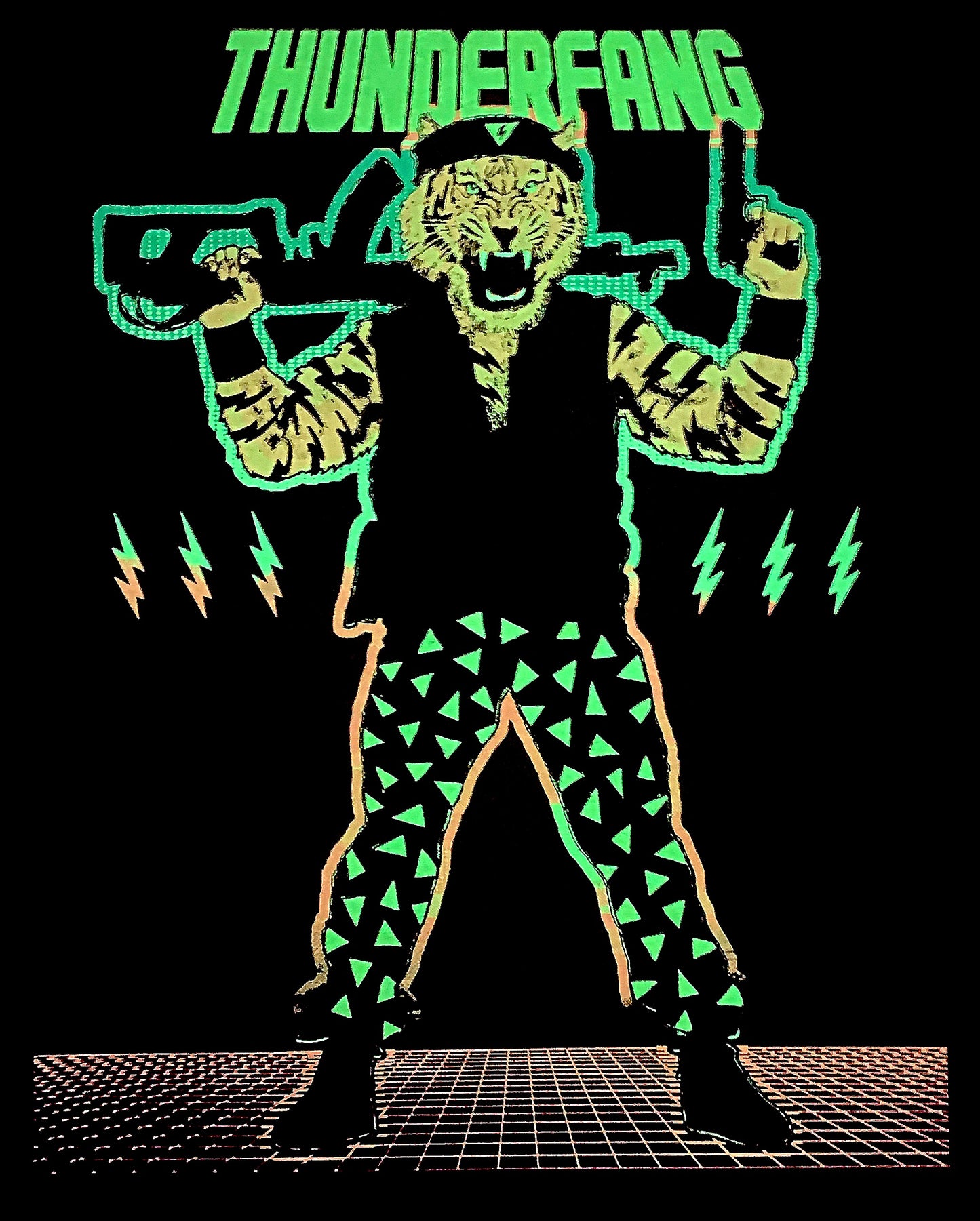 LWA x Blacksmith Press - THUNDERFANG BLACKLIGHT & GID POSTER