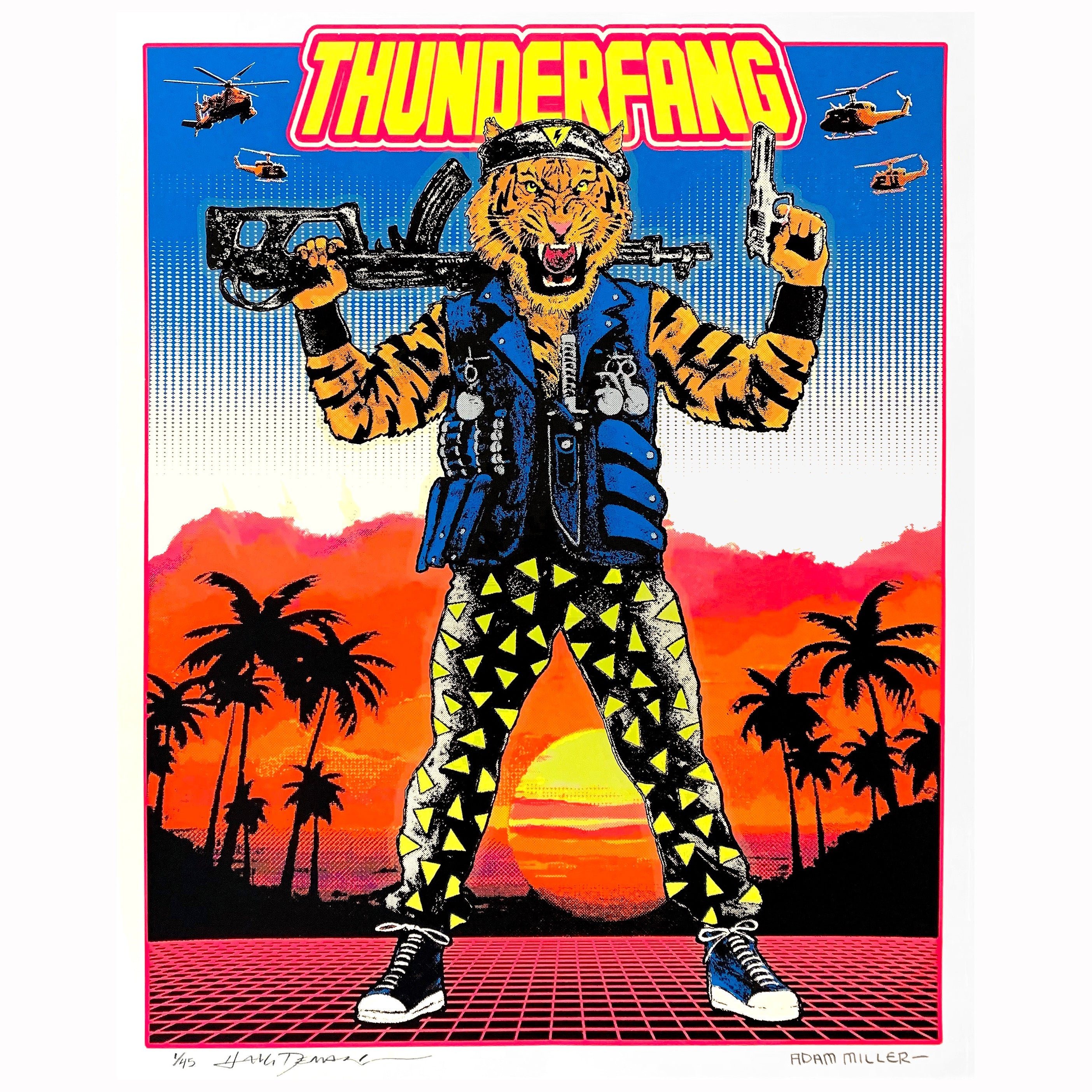 LWA x Blacksmith Press - THUNDERFANG BLACKLIGHT & GID POSTER