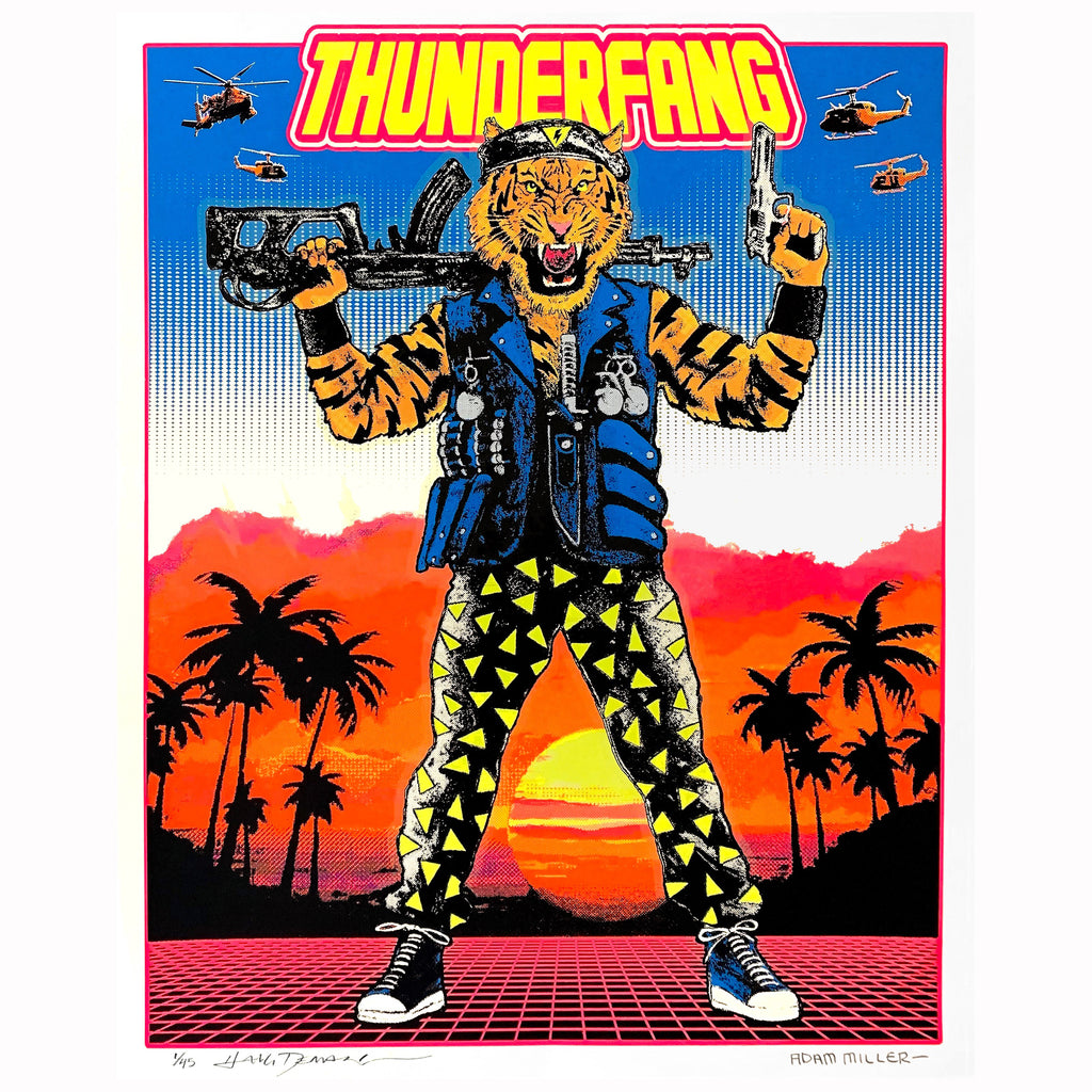 *NEW* LWA x Blacksmith Press THUNDERFANG BLACKLIGHT & GID POSTER