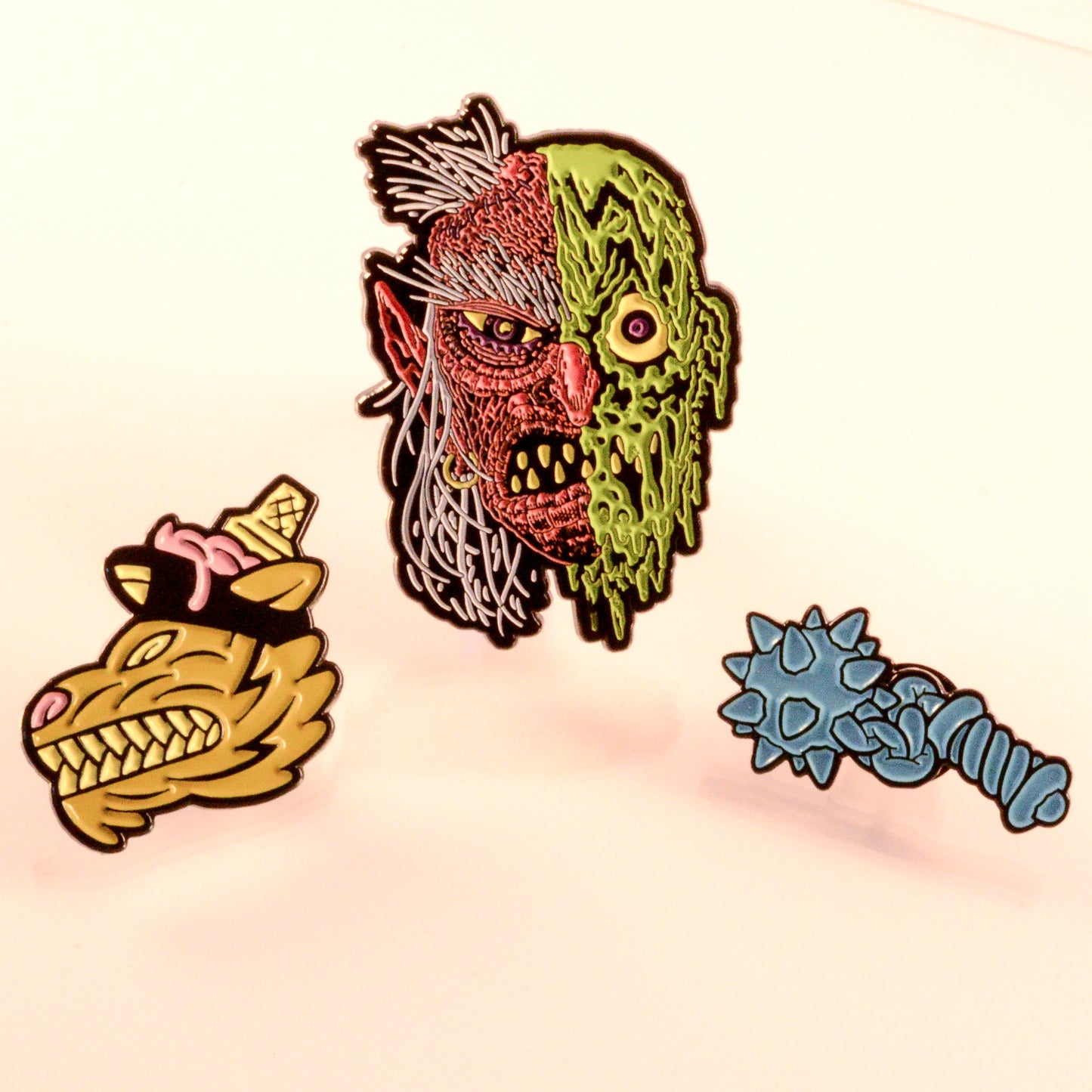 DRIPPY WITCH Pin - Limited Edition & Glows! - Laser Wolf Attack