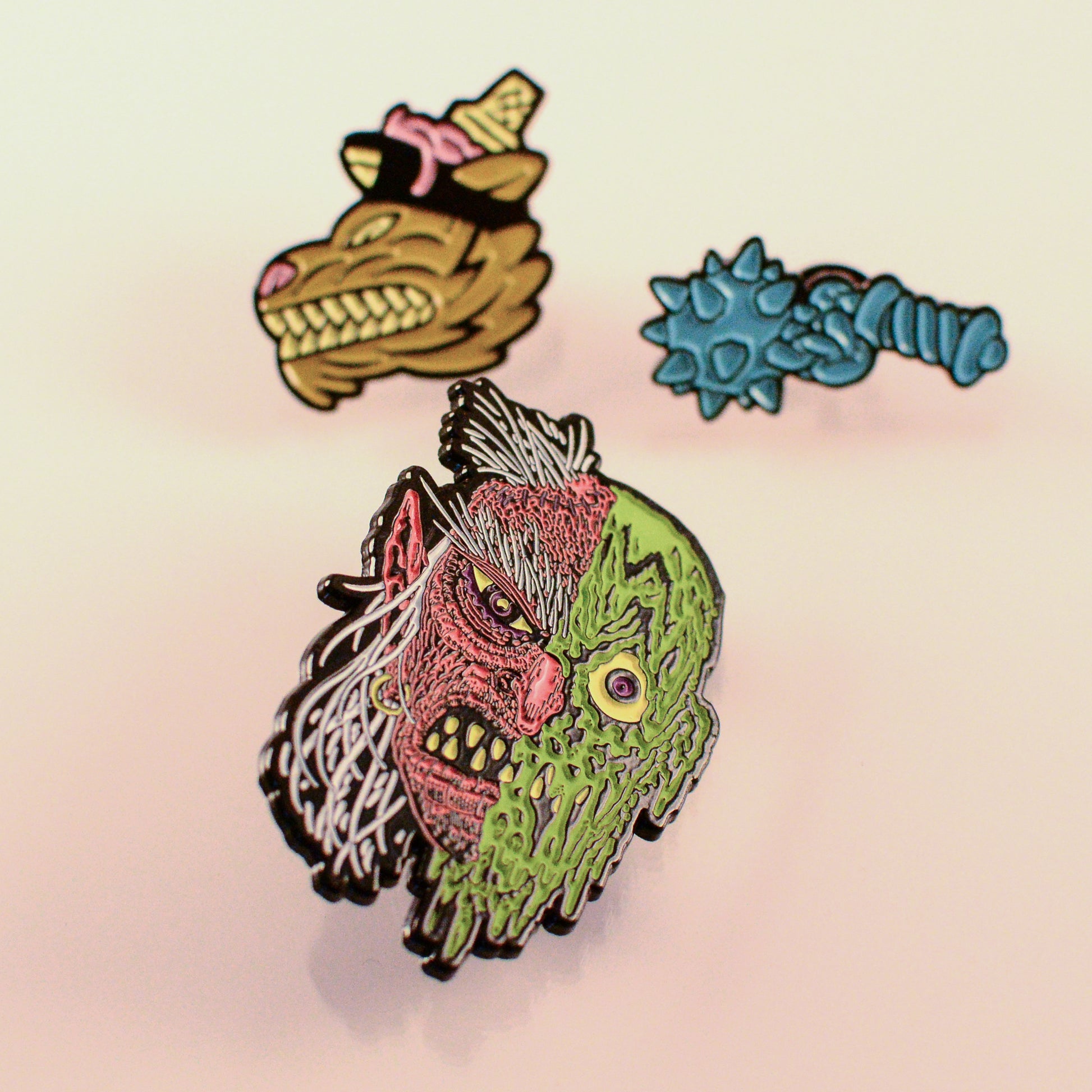 DRIPPY WITCH Pin - Limited Edition & Glows! - Laser Wolf Attack