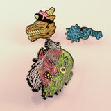 DRIPPY WITCH Pin - Limited Edition & Glows! - Laser Wolf Attack