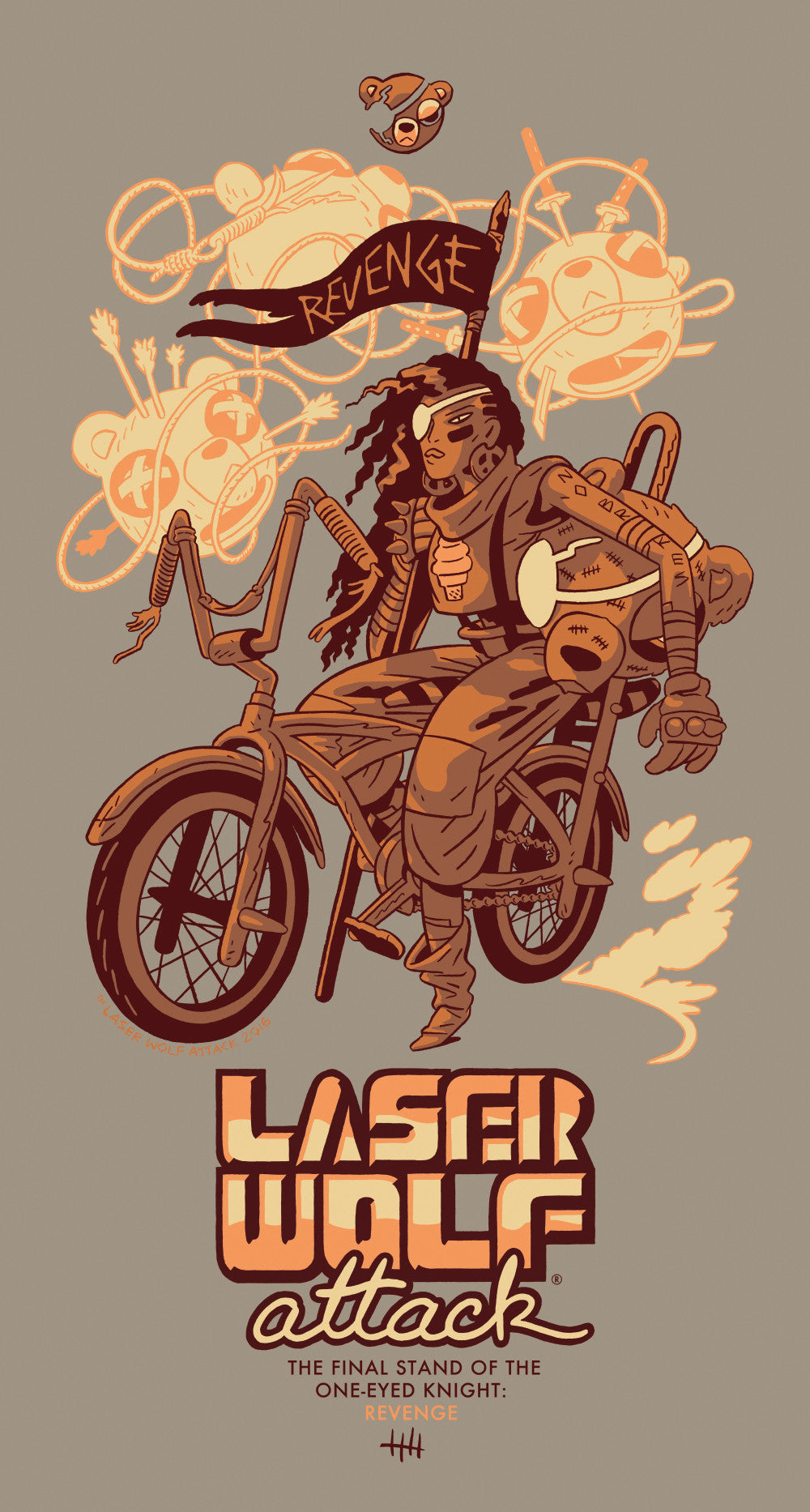 REVENGE T-shirt - Laser Wolf Attack