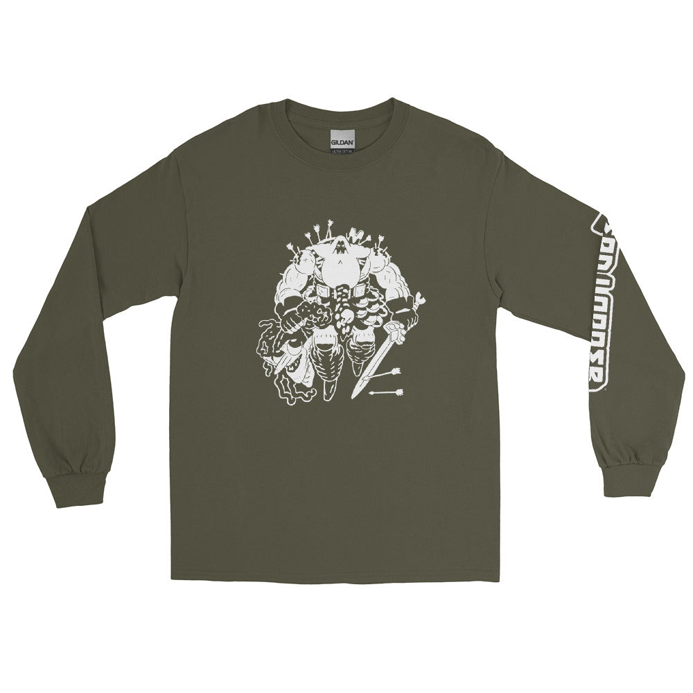 HEAD LOPPER Long Sleeve T-shirt – Laser Wolf Attack